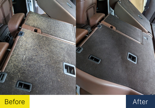 Pet hair removal before and after